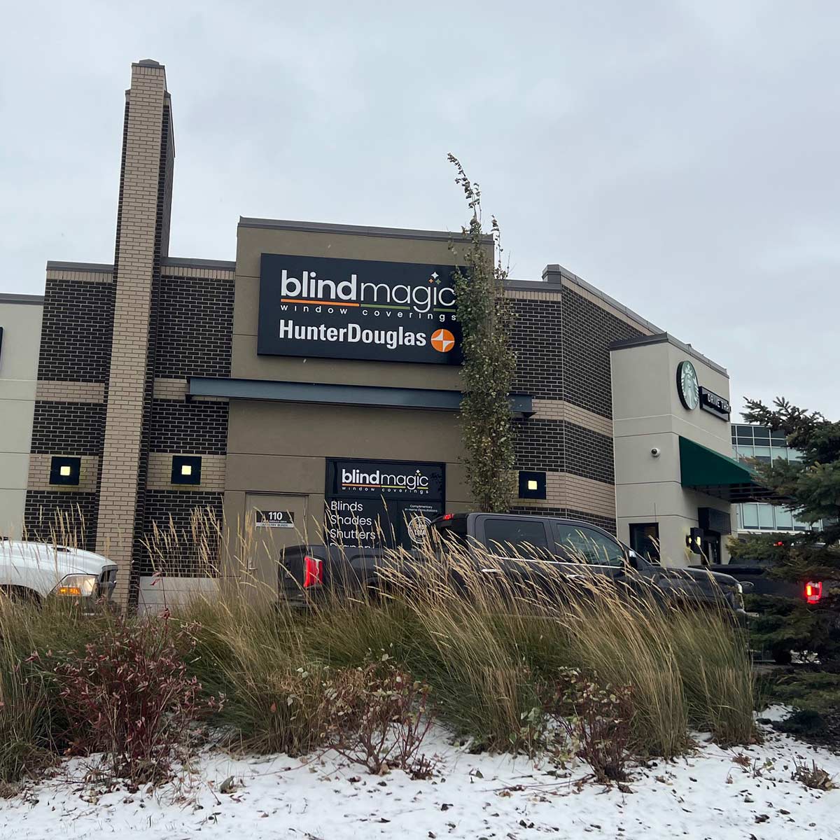 Rear view of Blind Magic Sherwood Park Store