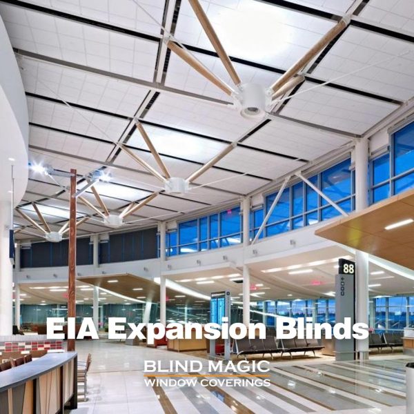 Blind Magic installed all the blinds in the Edmonton International Airport