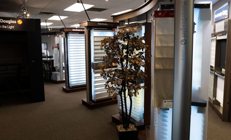 Hunter Douglas Gallery Displays at Blind Magic in West Edmonton