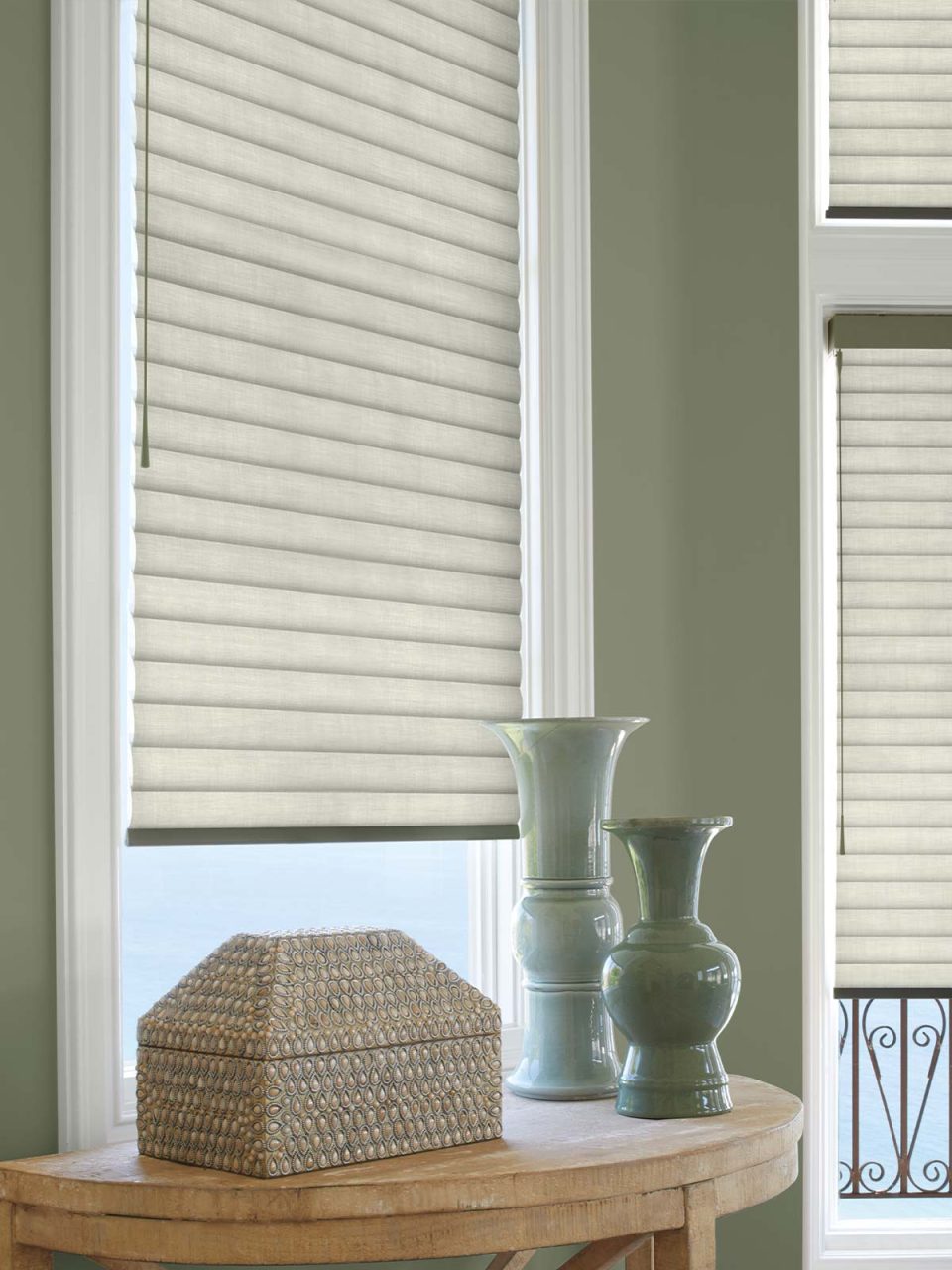 Hunter Douglas Shades with Soft Touch Motorization Operating System