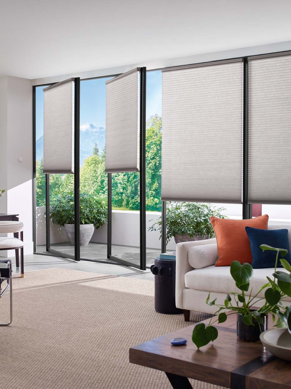 Hunter Douglas Honeycomb Shade with TrackGlide Operating System
