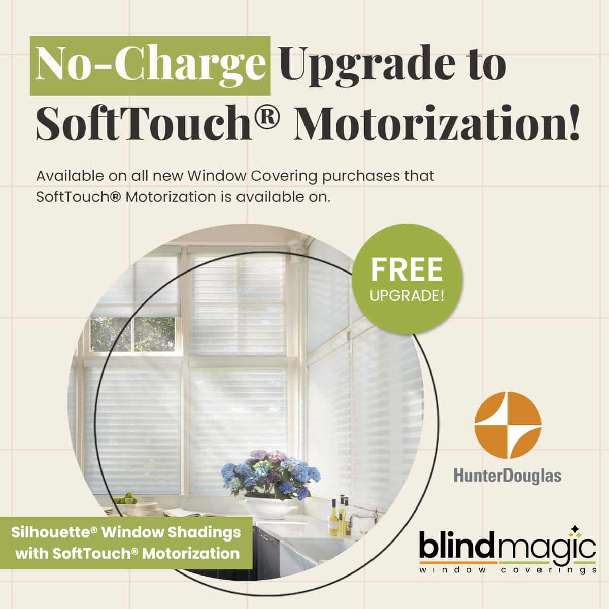 Blind Magic SoftTouch® Motorization Sale in Edmonton